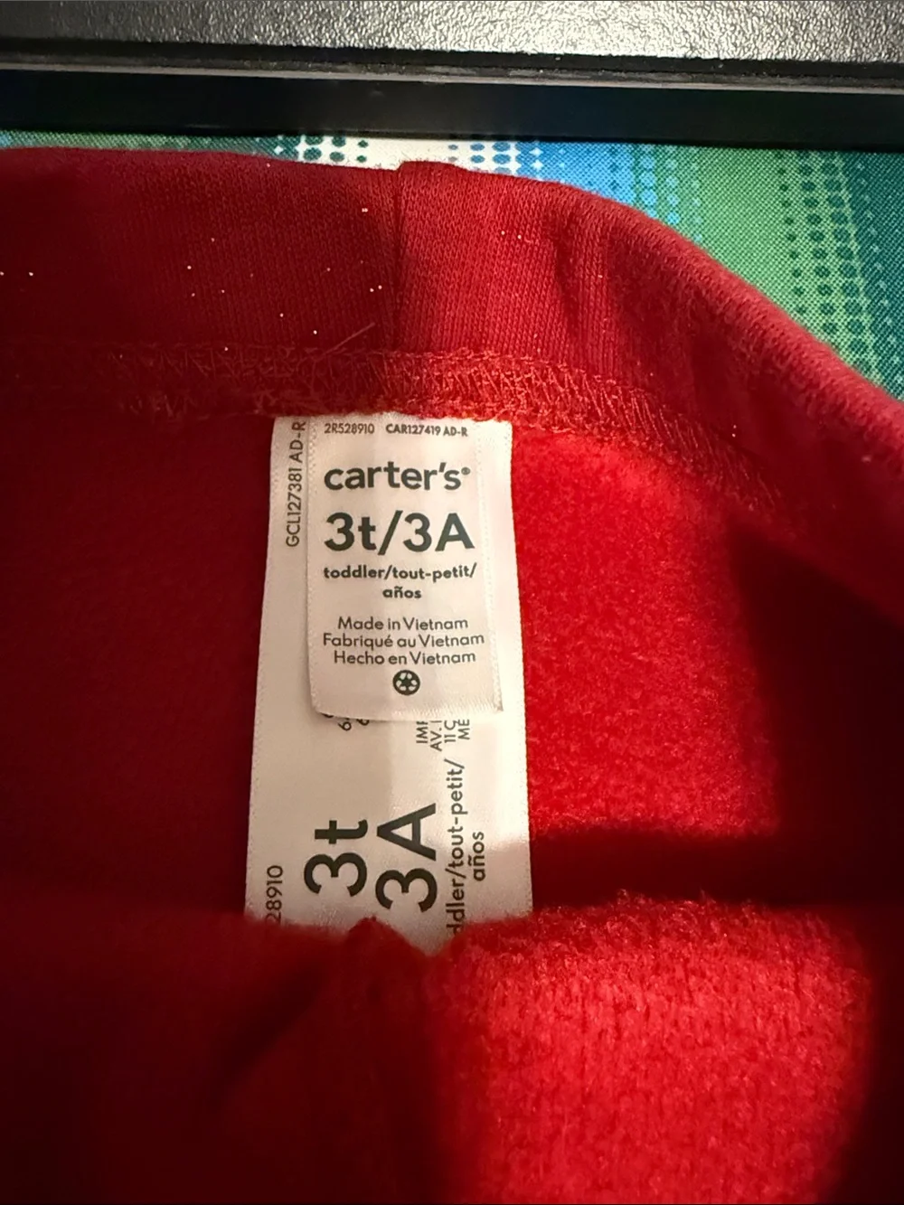 Carter's Red Sparkle Kids Leggings